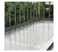 Perforated Metal Plate for Windowsill,Stainless Steel Sheet,304 Mesh Screen Panel,Hole Diameter 10mm Leak-Proof Window Pads(50x1000cm)