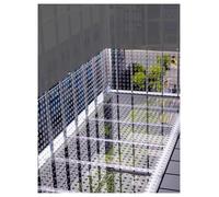 Perforated Metal Plate for Windowsill,Window Balcony Protection Netting,Hole Diameter 10mm Polycarbonate Mesh Screen,Anti-Fall/Anti-Theft Pad(50x360cm(19.69x141.73in))