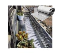 Perforated Metal Sheet, 304 Stainless Steel,Aperture 8mm/0.31in， Decorative Mesh, Ventilation Grill, Indoor/Outdoor, DIY,Anti-Fall Punching Plate, Anti-Theft Window pad(W20*L400cm/W7.87*L157.4in)