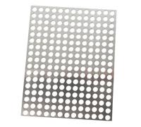 Perforated Metal Sheets, 304 Stainless Steel Perforated Mesh Sheet 8mm Hole Decorative Screen Silver Multiple Sizes(55x500cm)