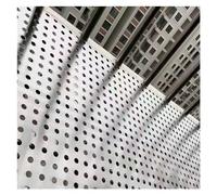 Perforated Metal Sheets, 304 Stainless Steel Perforated Metal Plate 0.3mm 8mm Hole 10mm Spacing Silver Multiple Sizes(45x100cm)