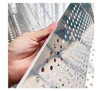 Perforated Metal Sheets, 304 Stainless Steel Perforated Plate 0.35mm 8mm Holes Silver 49-66x100-1000cm(54x900cm)