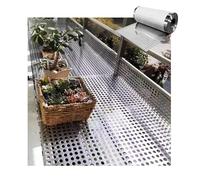 Perforated Metal Sheets,304 Stainless Steel Perforated Sheet Metal, 0.3mm Thick 8mm Hole, DIY Ventilation Grill, Decorative Mesh Panel for Indoor Outdoor Projects(W20*L500cm/W7.87*L196.8in)