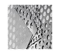 Perforated Metal Sheets, 304 Stainless Steel Perforated Sheet Silver 1.5mm 1.0-5.0mm Hole Multiple Sizes(2.0mm Mesh,20x35cm)