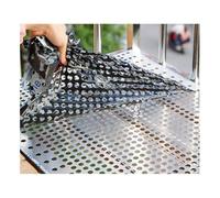 Perforated Metal Sheets ， Metal Mesh Opening ，Perforated 304 Stainless Steel Sheet ，Mesh Screen Panel ，Decorative Panel Decorati Plate，Strong and durable(W15*L400cm/W5.9*L157.4in)