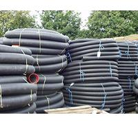Perforated pipe for effective land drainage (80mm X 25 metre) complete with coupler for extending lengths UK Mainland only