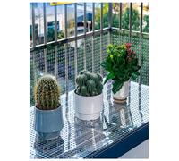 Perforated Polycarbonate Sheets 10mm Holes Lightweight Plastic Mesh Panels Durable Leak Proof Window rts Transparent PC Mesh (29x100cm) for Versatile Use