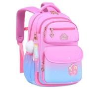 Perforated Print Backpack Daily Backpack Backpack for Boys 8-12 (Pink, One Size)