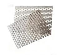 Perforated sheet metal， 304 Stainless Steel Perforated Sheet Metal | Silver Multiple Sizes For Air Vent Grille(0.8mm Thick,50x50cm)