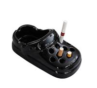 Perforated Shoe Ceramic Cigarette Ashtray ，Ceramic Desktop Ash Holder 4.5 Inch Cute Ashtray for Smokers,Smoking Ash Tray for Home Office Decoration