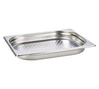 Perforated Stainless Steel Gastronorm Pan - 1/2 Size, 40mm Deep - Steam Table & Catering Drain Pan
