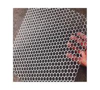 Perforated Stainless Steel Sheet， 304 Stainless Steel Perforated Plate 6mm 8mm Mesh Silver Multiple Sizes(6mm Mesh,50x50cm/19.6x19.6in)