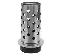 Perforated Steel Casting Mold for Pendants and Rings, 6.3x3.5x2.6in | Flask with Rubber Base, Jewelry Casting Supply Workflows, Professional Studios, DIY Craft Use