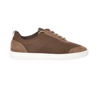 Perforated Suede and Fabric Sneaker - male - Baldinini - Sneakers - Brown - 9 UK - Shoes 9 UK