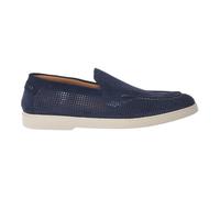 Perforated Suede Loafer - male - Baldinini - Loafers - Blue - 7 1/2 UK - Shoes 7 1/2 UK