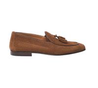 Perforated Suede Loafer - male - Baldinini - Loafers - Brown - 8 UK - Shoes 8 UK