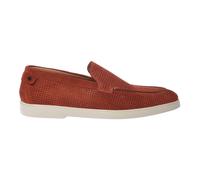 Perforated Suede Moccasin - male - Baldinini - Loafers - Brown - 7 UK - Shoes 7 UK