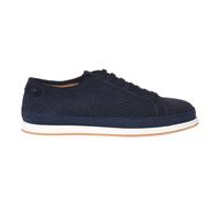 Perforated Suede Sneaker - male - Baldinini - Sneakers - Blue - 7 UK - Shoes 7 UK