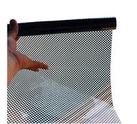 Perforated Window Film,One-way Vinyl Privacy, Adhesive Glass Wrap Roll(Black,500 x 30 cm (196.9 x 11.8''))