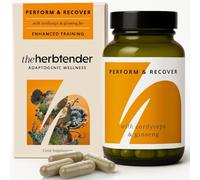 Perform & Recover - 60 Capsules - Adaptogens Supplement with Rhodiola, Ginseng, Reishi & Cordyceps - Natural Support for Energy, Stamina, Recovery & Resilience - Plant-Based Adaptogen Capsules