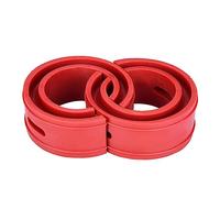 Performance Booster Kit 2pc Red Car Shock Absorber Buffer Spring Bumper Cushion Type A Car Coil Spring Buffer Cushion/Suspension Shock Absorber Retainer(D)+spring assistors