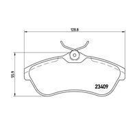 Brake pads P 61 075X BREMBO for CITROËN C3 I C3 Pluriel C2 C2 ENTERPRISE