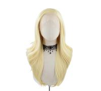 Performance costumes Long Platinum Synthetic Lace Front Wig Brown Body Wave Wigs for Party Cosplay Daily wear(24inches)