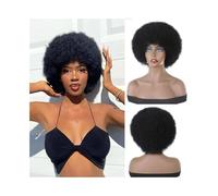 Performance costumes Short Pixie Cut WIgs Made From Brazilian Human hair Full Machine with Length 6-10 inch Daily wear(6inches)
