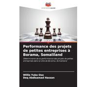 Performance des projets de petites entreprises à Borama, Somaliland: Déterminants de la performance des projets de petites entreprises dans la ville de Borama, Somaliland