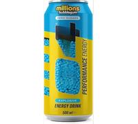 Performance Energy Drinks Millions Bubblegum 500ml (Pack of 24) "A symphony of flavors" Tasty Drink