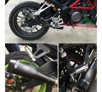 Performance exhaust upgrade 51MM Motorcycle Exhaust For Pipe Pot Muffler Slip on For Suzuki GSXR750 GSXR600 GSX-R600 2011-2021(Black)