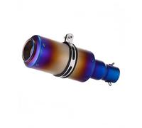 Performance exhaust upgrade For Motorcycle Modification Exhaust For Pipe Accessories Grenade Shaped Stainless steel(1pcs Half Blue)