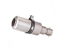 Performance exhaust upgrade For Motorcycle Modification Exhaust For Pipe Accessories Grenade Shaped Stainless steel(1pcs Silver)