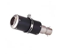 Performance exhaust upgrade For Motorcycle Modification Exhaust For Pipe Accessories Grenade Shaped Stainless steel(1pcs Black-Silver)
