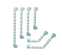Performance Health Prima Angled Grab Bar 13-inch Mint, Reduces Risk of Slippage, Weak Grip Strength, Never Cold to Touch, Ideal for the Bathroom, Safety Grab Rails, Moulded Plastic Handle