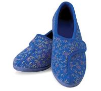 Performance Health Womens Homecraft Patterned Slippers, Blue, 8 UK