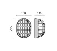 Performance in Lighting Eko+19/G LED wall light metallic anthracite 3,000K