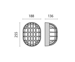 Performance in Lighting Eko+19/G LED wall light metallic anthracite 3,000K