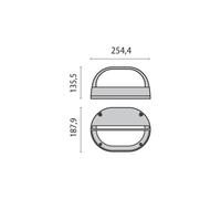 Performance in Lighting Outdoor wall lamp Eko with cover grey