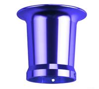 Performance Intake Funnel for PWK PE VM Carburetor 21-26mm CNC Aluminum for Velocity Stack High Flow Air Filter Funnel Black Silver(Blue)