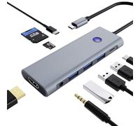 Performance Master 9 in 1 USB C Hub with 100W PD Charging, 4K HDMI, USB 3.0/2.0, SD/TF Card Reader, Audio Jack: Compact Adapter for MacBook, Windows, iPad, Linux and More