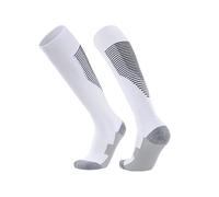 Performance Men's Football Socks: Robust, Knee-Length with Secure-Grip Towelling Sole - Exceptional Comfort on the Field! (UK, Alpha, One Size, Regular, Regular, White)