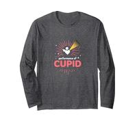 Performance of Cupid: Love Struck Romance for Valentines Long Sleeve T-Shirt, Adult Unisex, Dark Heather Grey, S