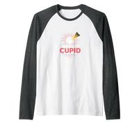 Performance of Cupid: Love Struck Romance for Valentines Raglan Baseball Tee, Men, Dark Heather/White, XXL