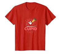 Performance of Cupid: Love Struck Romance for Valentines T-Shirt, Kids, Red, 6 Years