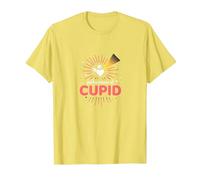 Performance of Cupid: Love Struck Romance for Valentines T-Shirt, Men, Lemon, XL