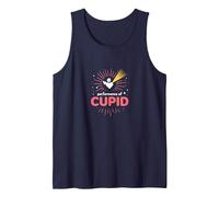 Performance of Cupid: Love Struck Romance for Valentines Tank Top, Men, Navy, S