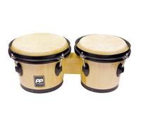 Performance Percussion Bongos Natural Wood Black Hardware