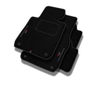 PERFORMANCE Personalised velour car floor mats for Audi A3 8P 2003-2013 - Standard, Perforated, red-grey -Precise CNC embroidery, design perforated piping, car floor mats - Perfect for car drivers and