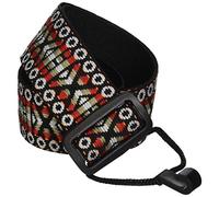 Performance Plus GS5-RT Classical Guitar/Ukulele Strap, Woven Tapestry/Hootenanny Patterns, GS5-RT - Burgundy Sand